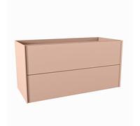 Mondiaz TENCE Meuble sous vasque - 110x45x50cm - 2 tiroirs - push to open - softclose - 1 découpe au centre - Rosee M37107Rosee