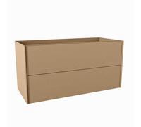 Mondiaz TENCE Meuble sous vasque - 110x45x50cm - 2 tiroirs - push to open - softclose - 1 découpe droite - Oro M37108Oro