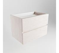 MONDIAZ VICA Meuble bas - 2 tiroirs - 70x60x45cm - Découpe centrale - Version XL 60cm - Underlayment M73102Underlayment-XL60