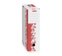 MONDOFFICE Boîte archives Premium - Dos 10 cm - Rouge