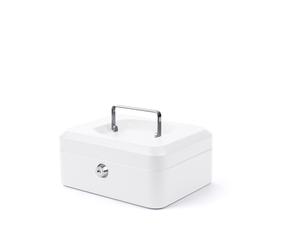 MONDOFFICE Caissette à monnaie grand modèle L.30 x H.9 x P.24 cm -Blanc