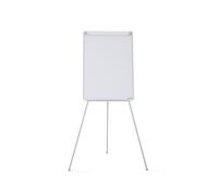 MONDOFFICE Chevalet de conférence sur trépied 70 X 100 CM hauteur réglable surface laquée magnétique effaçable à sec