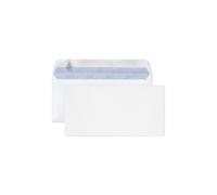 MONDOFFICE Enveloppe blanche C6 114 x 162 mm 80g sans fenêtre - autocollante bande protectrice - Lot de 500