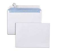 MONDOFFICE Enveloppe blanche Premium C4 229 x 324 mm 100g sans fenêtre - autocollante bande protectrice - Lot de 250