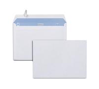 MONDOFFICE Enveloppe blanche Premium C5 162 x 229 mm 90g sans fenêtre - autocollante bande protectrice - Lot de 500