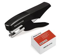 MONDOFFICE Pince Agrafeuse - Agrafes N° 10 - Capacité 10 feuilles - Noir - Pack + 5000 agrafes