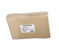 MONDOFFICE Pochette kraft brun 280 x 410 mm 120g sans fenêtre - soufflet 9 cm - autocollante bande protectrice - Lot de 50
