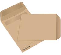 MONDOFFICE Pochette kraft brun Arès 176 x 250 mm 90g sans fenêtre - autocollante - Lot de 500