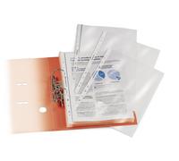 MONDOFFICE Pochettes perforées transparentes A4+ PVC lisse 10/100 - Boîte de 25