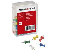 MONDOFFICE Punaises épingles de signalisation - Boîte de 100 coloris assortis