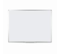 MONDOFFICE Tableau blanc émaillé -L.150 x H.100 cm - Magnétique - Cadre Aluminium