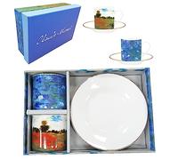 Monet - Réglez 2 tasses dans une boîte cadeau reutlisable