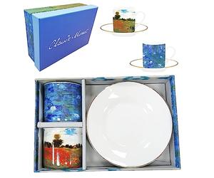 Monet - Réglez 2 tasses dans une boîte cadeau reutlisable