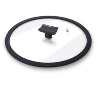 Moneta 0004124524, Rond, Noir, Transparent, Verre, Silicone, Noir, Chine, 24 cm
