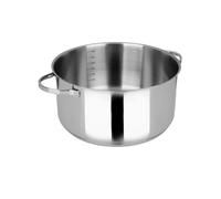 Moneta Allegro Inox Sauce Pan, Casserole avec 2 Poignées, Acier Inoxydable Résistant, Convient à Toutes les Plaques de Cuisson, Lavable au Lave-Vaisselle, 28 cm
