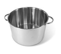 Moneta Allegro Inox Sauce Pan, Casserole avec 2 Poignées, Acier Inoxydable Résistant, Convient à Toutes les Plaques de Cuisson, Lavable au Lave-Vaisselle, 28 cm
