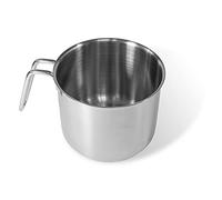Moneta Allegro Inox Sauce Pan, Casserole avec Poignée, Acier Inoxydable Résistant, Convient à Toutes les Plaques de Cuisson, Lavable au Lave-Vaisselle, 14 cm