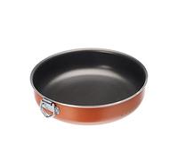 Moneta Alluflon Zecchino Moule à Gâteau Antiadhérent avec Crochet, Diamètre 36 cm, Aluminium, Orange