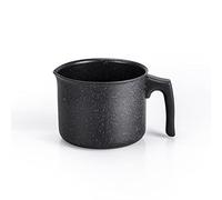 Moneta Borne antiadhésive en aluminium Etnea, effet pierre, noire, 14 cm