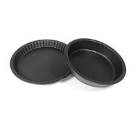Moneta Eden Tart Set, Moule à Gâteau avec Surface en Aluminium Recyclé Utilisable au Four, Revêtement Anti-Adhésif et Anti-Rayures, Lavable au Lave-Vaisselle