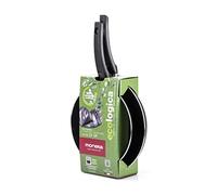 Moneta Ensemble de poêles écologiques 24 + 28 cm, pour chaque plaque de cuisson hors induction. Aluminium recyclé à partir de canettes. Fabriqué en Italie