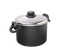 Moneta Etnea, 4 l, rond, aluminium, noir, aluminium, pierre d'Artech, céramique, gaz, halogène, plan de cuisson scellé