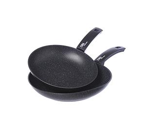 Moneta Etnea Evolution Set de poêles 24-28 cm, également pour induction, 100% fabriqué en Italie