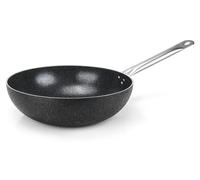 Moneta Etnea Pro, ronde, poêle à wok/à frire, noire, acier inoxydable, Artech stone ultra, Etnea Pro, aluminium