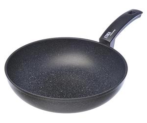 Moneta Etnea, Rond, Wok/Poêle, Noir, Artech Stone, Etnea, Aluminium