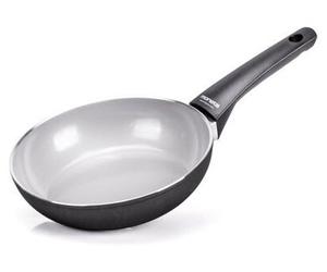 Moneta Futura Frypan, poêle ronde polyvalente, grise, revêtement céramique, aluminium, électrique, gaz, induction