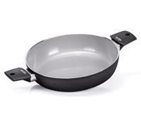 Moneta Futura, Ronde, Casserole, Grise, En céramique, En aluminium, En céramique, Électrique, Gaz, Halogène, Induction, Plaque étanche
