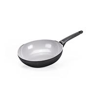 Moneta Futura Wok Ø28 cm, revêtement FineGres naturel anti-adhésif, convient également aux plaques à induction 100% fabriqué en Italie