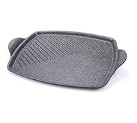 Moneta - Gusto - Grill rectangulaire en aluminium, Gris, 35/25 cm
