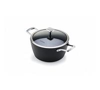Moneta Harmonia Casserole 2 poignées 24 cm + couvercle bord inox pour chaque type de table de cuisson