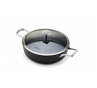Moneta Harmonia Casserole 2 poignées 28 cm + couvercle bord inox pour chaque type de table de cuisson