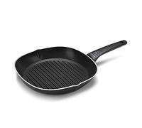 Moneta Recy Grill Induction, surface en matériaux recyclés, revêtement anti-adhésif et anti-rayures, tous feux, Lavable au lave-vaisselle, 20 cm