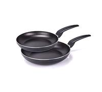 Moneta Set poêles Stratomax Induction Pad. aluminium, 24 + 28 cm, Noir