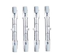 Monetais 4 pièces ampoules R7S ampoules J78 à double extrémité ampoule halogène linéaire en tungstène à économie d'énergie projecteur halogène linéaire longueur 78 mm, ampoule 2250 lumens