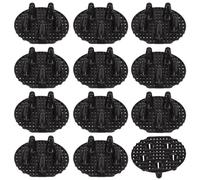 Monetais Paquet de 12 rehausseurs de Plantes Ronds en Plastique 10 cm, Support Pot Fleur pour jardinière intérieure et extérieure, Drainage et Circulation l'air