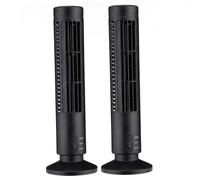 Monetais Paquet de 2 mini ventilateurs tour sans pales de 6 pouces pour refroidissement bureau,