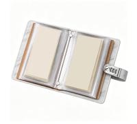 Money Binder album de 100 pochettes transparentes pour billets et cadenas à | Carnet d'épargne avec serrure pour espèces timbres billets tiroir bibliothèque maison chambre
