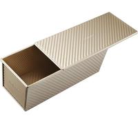 Monfish Pullman Brotbackform Champagner Gold Antihaft 34 x 13,5 x 12 cm