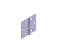 MONIN Charnière carrée type 1002 60 x 60 mm - Acier - Fraisé
