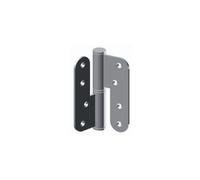 MONIN Paumelle gauche 100 x 70 mm - Inox brossé - Bout rond
