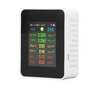 Moniteur De Qualité De L'air 9 en 1 Testeur De Qualité De L'air, Détecteur d'air WiFi, Affichage Numérique LCD Couleur, Compteur De Test Intérieur Multifonctionnel pour la Détection De L'air Intérieu