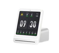 Moniteur de Qualité de l'Air, Détecteur d'air, capteur de température et d'humidité, moniteur de qualité du CO2(blanc)