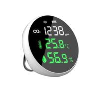 Moniteur de Qualité de l'Air, Détecteur de dioxyde de carbone, testeur de qualité de l'air, compteur de CO2, thermomètre, hygromètre