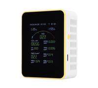Moniteur de Qualité de l'Air, Détecteur de qualité de l'air 15 en 1, testeur PM2.5, détecteur de qualité de l'air au dioxyde de carbone(blanc)