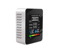 Moniteur de Qualité de l'Air, Moniteur de qualité de l'air 5 en 1, détecteur de CO2, température, humidité, compteur de CO2(blanc)