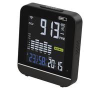 Moniteur de qualité de l'air pour la maison intelligente, mesureur de CO2, température, humidité, Wi-Fi, couleur noire